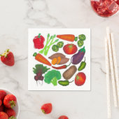 グリーンマーケット野菜を生産する菜園 スタンダードカクテルナプキン (インサイチュ)