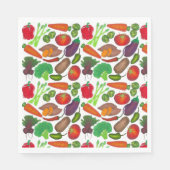 グリーンマーケット野菜を生産する菜園 スタンダードランチョンナプキン (正面)