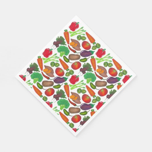グリーンマーケット野菜を生産する菜園 スタンダードランチョンナプキン (角)