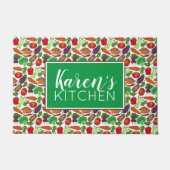 グリーンマーケット野菜を生産する菜園 ドアマット (正面)