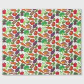 グリーンマーケット野菜を生産する菜園 ラッピングペーパー (フラット)