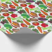 グリーンマーケット野菜を生産する菜園 ラッピングペーパー (角)