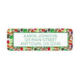 グリーンマーケット野菜を生産する菜園 ラベル