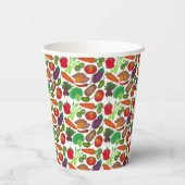 グリーンマーケット野菜を生産する菜園 紙コップ (裏面)