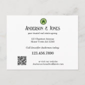 グリーンマーケティング実在エテート ポストカード (裏面)