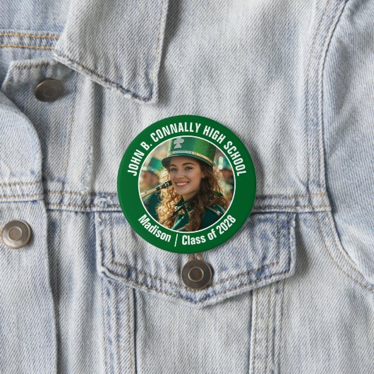 グリーンマーチングバンド写真高校精神 缶バッジ (インサイチュ)