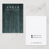 グリーンマーブルイヤリングジュエリー表示 名刺 (正面/裏面)