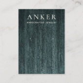 グリーンマーブルイヤリングジュエリー表示 名刺 (正面)