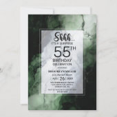 グリーンマーブルサプライズ55thバースデーパーティー 招待状 (正面)