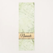 グリーンマーブルダイヤモンドきらきら光るナマステ ヨガマット (正面)