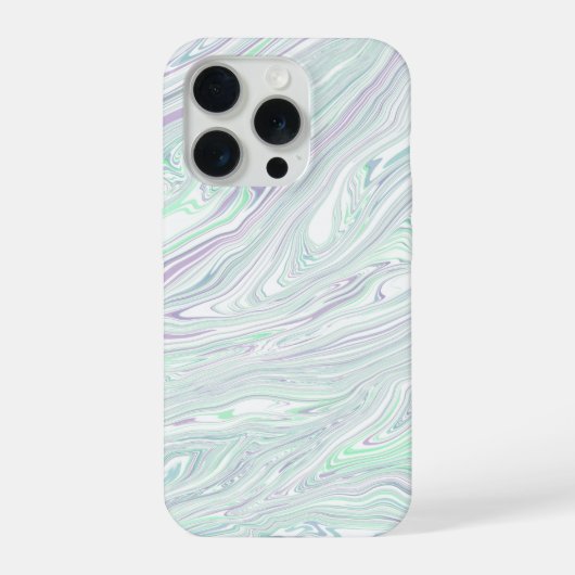 グリーンマーブルフュージョン フォンケース iPhoneケース (裏面)