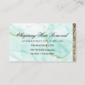 グリーンマーブルリーフクラシック 名刺 (裏面)