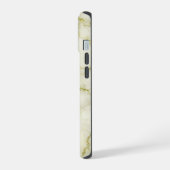 グリーンマーブル模様 iPhone 15ケース (左側面)