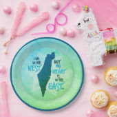 グリーンマーブル私のハートは東イスラエルにある ペーパープレート (パーティー)