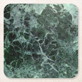 グリーンマーブル紙コースター スクエアペーパーコースター