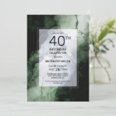 グリーンマーブル40th誕生日パーティー 招待状 (スタンド正面)