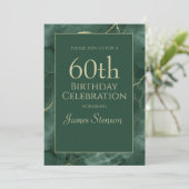 グリーンマーブル60歳の誕生日 招待状 (スタンド正面)