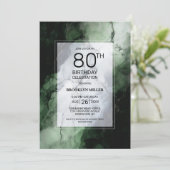 グリーンマーブル80th誕生日パーティー 招待状 (スタンド正面)