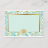 グリーンマーメイドパーティーをテーマにした座席表 プレイスカード (正面)