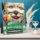 グリーンミアンレトロカーボーイ誕生日 フォトプラーク (側面)