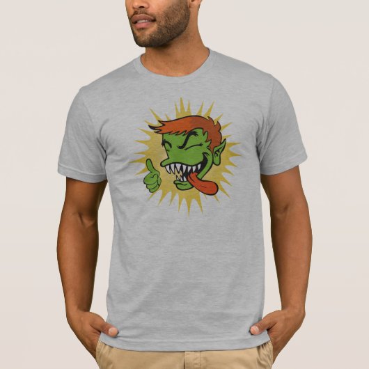 グリーンミエベラキャンバスティー – メンズ Tシャツ (正面)