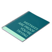 グリーンミスはあなたは試みている証拠 ノートブック (左側)