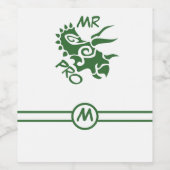 グリーンミスタープロTriceratops熟練した古代 ワインラベル (シングルラベル)