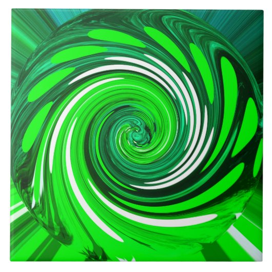 グリーンミックスアート タイル (正面)