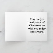 グリーンミッテンスラージフォントクリスマスカード シーズンカード (内部)