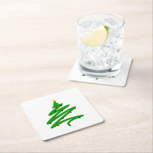 グリーンミニマリストクリスマスツリードードル