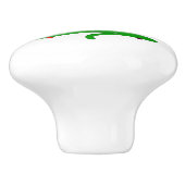 グリーンミニマリストクリスマスツリードードル セラミックノブ (側面)