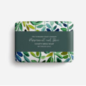 グリーンミニマリストソープベリーバンド 招待状ベリーバンド