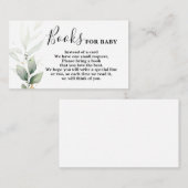 グリーンミニマリストベビーカード エンクロージャーカード (正面/裏面)