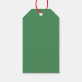 グリーンミニマルかわいいフォントメリークリスマスから ギフトタグ (裏面)