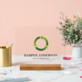 グリーンミニマルエコフレンドリープロフェッショナル アクリルサイン (ウェディング)