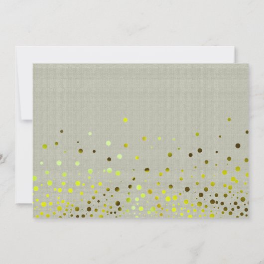 グリーンミニマルグリッターは私の花嫁になる 招待状 (裏面)