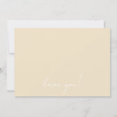 グリーンミニマルボス結婚ズの花嫁 招待状 (裏面)