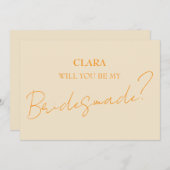 グリーンミニマルボス結婚ズの花嫁 招待状 (正面/裏面)