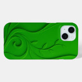グリーンミニマルリーフデザイン Case-Mate iPhoneケース (裏面 (横))