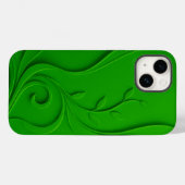 グリーンミニマルリーフデザイン Case-Mate iPhoneケース (裏面 (横))