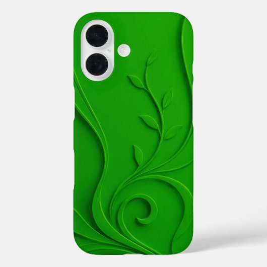 グリーンミニマルリーフデザイン Case-Mate iPhoneケース (裏面)