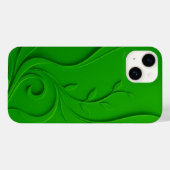 グリーンミニマルリーフデザイン Case-Mate iPhoneケース (裏面 (横))