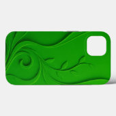 グリーンミニマルリーフデザイン Case-Mate iPhoneケース (裏面 (横))