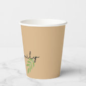 グリーンミニマル主義者 紙コップ (裏面)