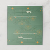 グリーンミニマル結婚ヴォス プレイスカード (外部開封)