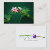 グリーンミニTouchのピンクのプリント 名刺 (正面/裏面)