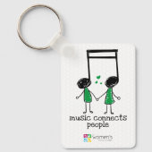 グリーンミュージックが人々をキーチェーンにつなげる キーホルダー (正面)