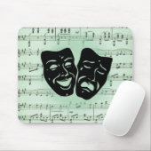 グリーンミュージックとシアターギリシャのマスクトートバッグ マウスパッド (マウス)