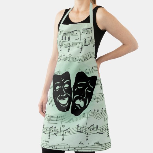 グリーンミュージックとシアターギリシャのマスク エプロン (インサイチュ)