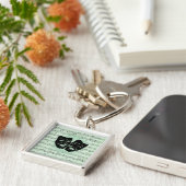 グリーンミュージックとシアターギリシャのマスク キーホルダー (側面)